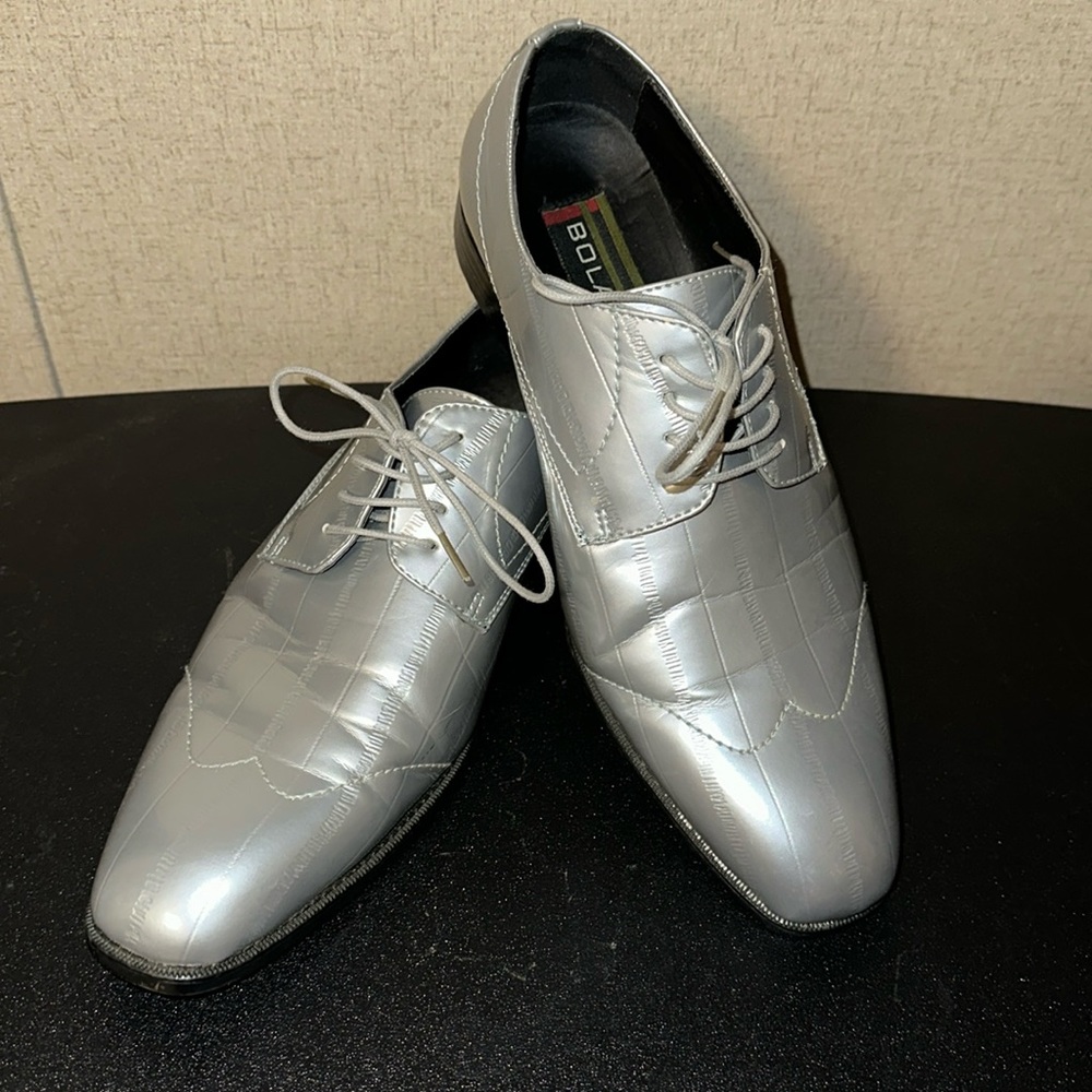 Men’s Bolano Oxford style shoes Size 9 Highlander-211 Silver